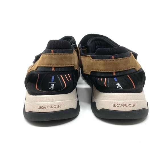 Clarks Wave 2.0 Jump Men’s Sandals Size 13 Tan Leather Walking Comfort Shoes main image 4